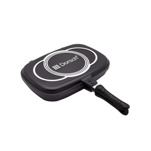 Dorsch 36cm Double Grill – Proglider Non-Stick Marble Ceramic Coated Die-Cast Aluminum Dorsch 36cm Double Grill – Proglider Non-Stick Marble Ceramic Coated Die-Cast Aluminum