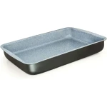 Rectangle Pan High-quality rectangular baking tray, 36 cm – dimensions 35.8 x 24.3 x 5.5 cm, ideal for cakes, lasagna, and baked goods. - Dorsch cookware