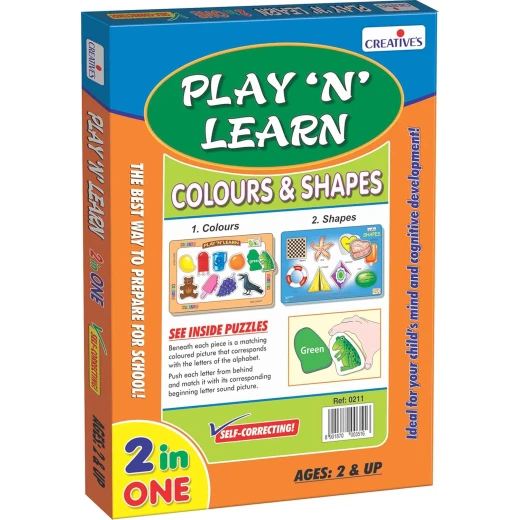 Creative's 2-in-1 Colours and Shapes Game Educational Toy Multicolor Creative's 2-in-1 Colours and Shapes Game Educational Toy Multicolor