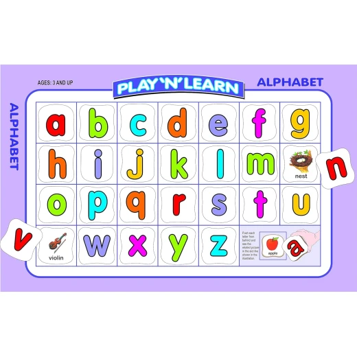 Creative's Educational 2-in-1 Alphabet Upper and Lowercase Game for Toddlers Ages 2+ Years - Creative's - Image 2
