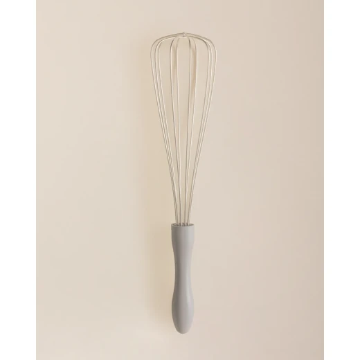 مضرب مطبخ فيل من مادم كوكو بمقبض ناعم رمادي فاتح 27 سم تصميم مريح لسهولة الخلط والخفق سلك متين من الفولاذ المقاوم للصدأ مثالي للخبز والطبخ مضرب مطبخ فيل من مادم كوكو بمقبض ناعم رمادي فاتح 27 سم تصميم مريح لسهولة الخلط والخفق سلك متين من الفولاذ المقاوم للصدأ مثالي للخبز والطبخ