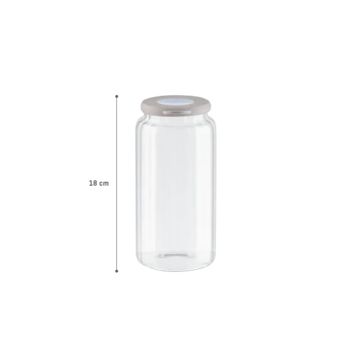 Madame Coco Voyana 960ml Borosilicate Glass Jar, Clear, Kitchen Storage Container - Madame COCO - Image 2