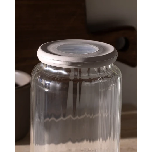 Madame Coco Voyana 960ml Borosilicate Glass Jar, Clear, Kitchen Storage Container - Madame COCO - Image 7