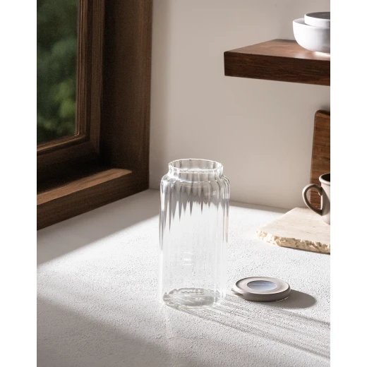 Madame Coco Voyana 960ml Borosilicate Glass Jar, Clear, Kitchen Storage Container - Madame COCO - Image 8