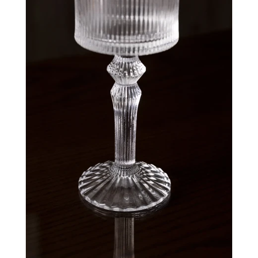 Madame Coco Paris Glasses Set of 4 Clear Elegant Design Perfect for Serving Drinks 265ml Capacity Ideal for Parties and Everyday Use - Madame COCO - Image 3
