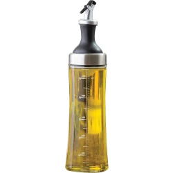 Table Craft Glass Oil Infuser Dispenser 2-in-1 Design, Borosilicate Glass, Non-Drip Spout