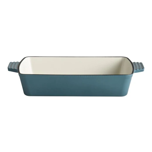 APS Rectangular Cast Iron Oven Tray Blue 33x24cm Baking Dish APS Rectangular Cast Iron Oven Tray Blue 33x24cm Baking Dish
