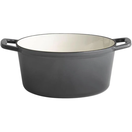 APS 88303 pan with lid "5 STARS", cast iron casserole, suitable for induction, oven-safe, incl. lid holder, Ø 25 cm, 4 litres, anthracite - APS - Image 5