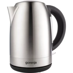غلاية ماء كهربائية جورينيه Gorenje K17FEII بسعة 1.7 لتر – غليان سريع بتصميم يجمع بين البلاستيك والمعدن لمتانة وأناقة – مثالية لتحضير الشاي والقهوة بسهولة للاستخدام اليومي في المطبخ