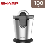 Sharp EJ-P41-S3 Citrus Juicer 100W Stainless Steel Silver Powerful Electric Juicing Machine for Oranges Lemons and Grapefruits Easy to Clean 1.2 Liter Capacity - SHARP