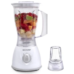 Sharp EM-TP12-W3 Blender – 400W Power – 1.5L Jar – White Color – A practical kitchen appliance for easily and quickly preparing juices, shakes, and smoothies