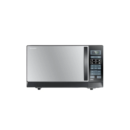 Sharp 25 Litre Black Microwave Oven with Grill Function, Featuring Multiple Power Levels and Pre-set Cooking Programs for Easy Meal Preparation and Quick Reheating of Food Items Sharp 25 Litre Black Microwave Oven with Grill Function, Featuring Multiple Power Levels and Pre-set Cooking Programs for Easy Meal Preparation and Quick Reheating of Food Items