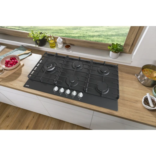 Gorenje 90cm Black Gas Cooktop with Five Burners Enhance Your Kitchen with This Efficient Cooking Appliance Experience effortless culinary creations with its powerful burners and sleek design Perfect for any home cook - Gorenje - Image 4