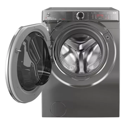 Hoover Front Load Washing Machine – 10 kg Capacity – 1600 RPM Spin Speed ​​– Dark Silver Color – Model H6WPB610MBCR8-80 – Smart and practical design for efficient washing and fabric protection with advanced smart functions - HOOVER - Image 2