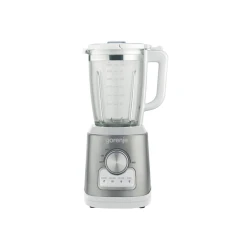 Gorenje B1400E خلاط طعام 1400 واط – خلاط مطبخ قوي مع وعاء زجاجي 1.75 لتر و6 شفرات ستانلس ستيل وبرامج متعددة لعمل العصائر والسموذي وتكسير الثلج بسرعة 32000 دورة في الدقيقة للاستخدام المنزلي