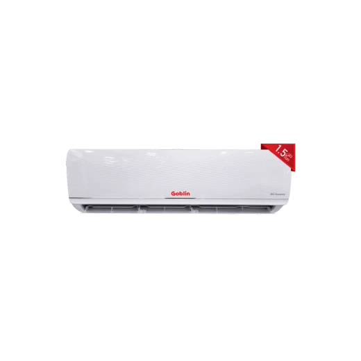 Goblin 1.5 Ton Inverter Split Air Conditioner GOB‑H18QD with Cooling & Heating, High Energy Efficiency A+++, Digital Control with Remote & LED Display, Quiet Operation, Elegant White Design – Ideal Home & Office Comfort