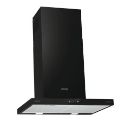 شفاط مطبخ جورنجي 60 سم WHT6SYB ديكور على الحائط بقوة شفط 650 م³/ساعة، إضاءة LED، 3 سرعات، فلتر دهون قابل للغسيل – لون أسود بزجاج