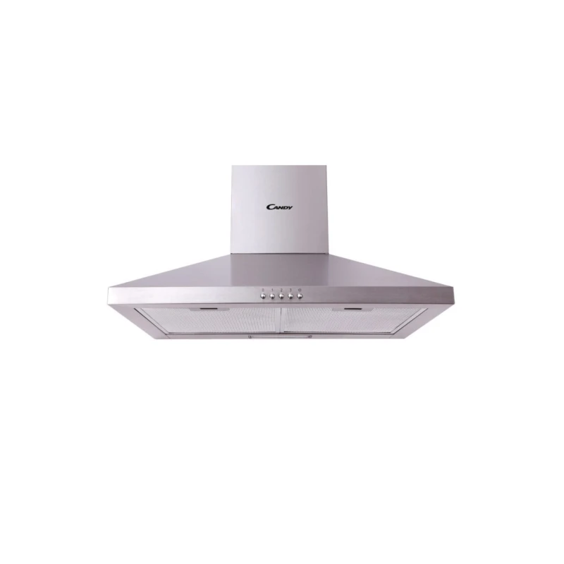 Candy 90 cm Stainless Steel Kitchen Hood with Powerful 3-Speed Extraction, Grease & Aluminum Filters, LED Lighting, Quiet Operation, Modern Design, Easy-to-Clean – Perfect for Any Kitchen - Candy
