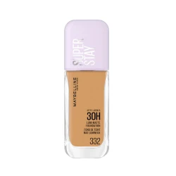MAYBELLINE New York, Super Stay Lumi-Matte Liquid Foundation, 30hr Longwear formula, Light as Air, Waterproof, Sweatproof, Luminous Matte Finish - 332