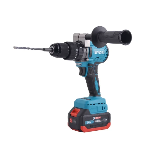 BIYOTI BYT-CD07 Brushless Hammer Drill 140Nm Torque Cordless Power Tool High Performance Impact Drill Dual Speed Electric Drill for Wood Metal Brick Professional Heavy Duty DIY Use Compact Design - BIYOTI - Image 4