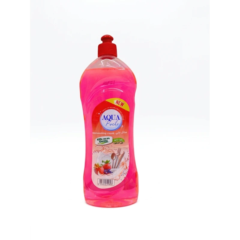 Aquarosh Strawberry & Berry Dishwashing Liquid 660 ml – Powerful grease removal formula with rich foam and long-lasting fruity fragrance, perfect for daily dish cleaning and delivering sparkling, spotless results - Aqua Roche