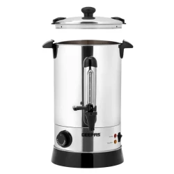Geepas 6.8L Water Boiler – Stainless Steel Body, Auto & Reset Thermostat, High Energy Efficiency, Fast Boiling, Ideal for Home, Hotels & Hospitals, 22.5 cm Diameter