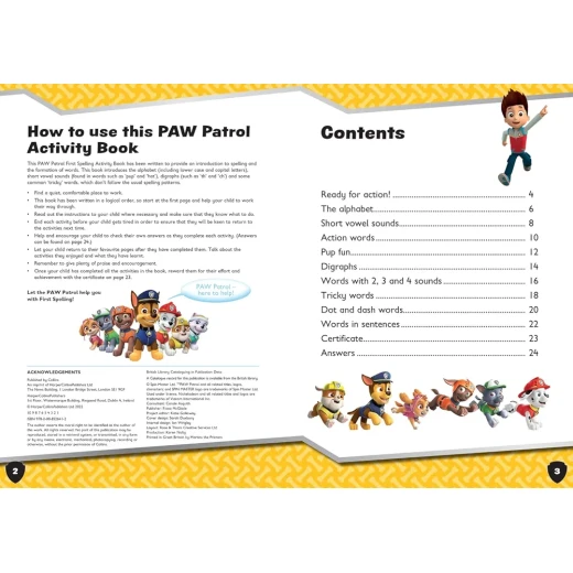 PAW Patrol First Spelling Activity Book: Learn Spelling and First Words - Image 5