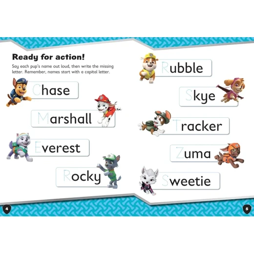 PAW Patrol First Spelling Activity Book: Learn Spelling and First Words - Image 3