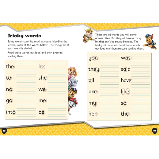 PAW Patrol First Spelling Activity Book: Learn Spelling and First Words - Image 2
