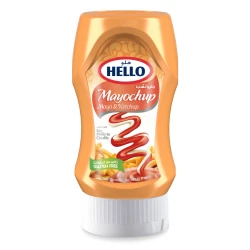 Hello Mayochup Sauce 500ml, Creamy Blend of Mayonnaise and Ketchup, Perfect for Burgers and Fries