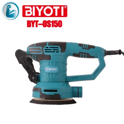BIYOTI OS150 Random Orbit Sander 450W 6 Inch Variable Speed delivers smooth and precise sanding performance. High efficiency, durable design, ideal for wood, metal, and professional finishing work. - BIYOTI - Image 3