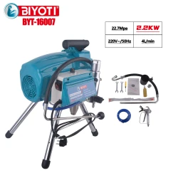 غسالة ضغط عالي بيوتي BYT-16007 بقوة 3300 رطل لكل بوصة مربعة لتنظيف فائق، معدل تدفق 4 لتر/دقيقة، جهد 220 فولت، مثالية للسيارات والباحات والممرات. تصميم متين وفعال.