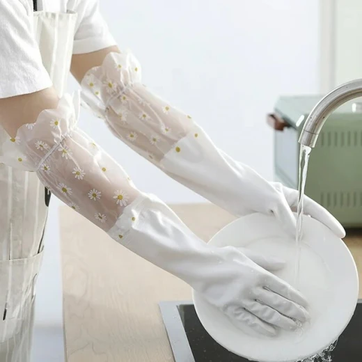 Neo Elbow-Length Kitchen Gloves – Waterproof rubber for wet and dry use, pack of 2, provides full hand and arm protection during cleaning and dishwashing, durable, comfortable with a secure grip for everyday use Neo Elbow-Length Kitchen Gloves – Waterproof rubber for wet and dry use, pack of 2, provides full hand and arm protection during cleaning and dishwashing, durable, comfortable with a secure grip for everyday use