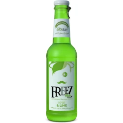 Freez Carbonated Soda Kiwi and Lime Flavored Cold Drink 275 ml Bottle: Refreshing Blend of Exotic Kiwi and Zesty Lime for a Revitalizing Experience. Perfect for a Cool Break.