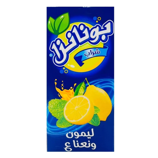 عصير بونانزا المنعش بالليمون والنعناع مع فيتامين سي، زجاجة 1 لتر لتجربة ترطيب مثالية ومذاق منعش، مثالي للاستمتاع اليومي عصير بونانزا المنعش بالليمون والنعناع مع فيتامين سي، زجاجة 1 لتر لتجربة ترطيب مثالية ومذاق منعش، مثالي للاستمتاع اليومي