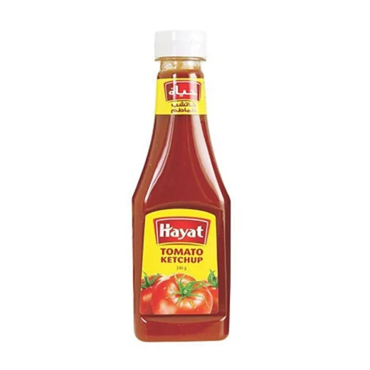 Hayat Ketchup 500g Bottle, Delicious Tomato Flavor, Perfect for Fries and Snacks Hayat Ketchup 500g Bottle, Delicious Tomato Flavor, Perfect for Fries and Snacks