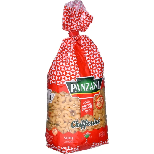 Panzani Chifferini Pasta 500g, Durum Wheat Semolina, Quick Cooking - Image 2