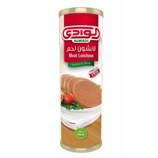 Al Wadi Luncheon Meat 850g Canned Food Delicious and Convenient Meal Solution for Quick Lunches and Suppers, Ready to Eat Straight from the Can, Perfect for Sandwiches and More Al Wadi Luncheon Meat 850g Canned Food Delicious and Convenient Meal Solution for Quick Lunches and Suppers, Ready to Eat Straight from the Can, Perfect for Sandwiches and More