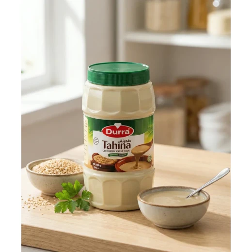 Al Durra Tahini Halawa 400g Jar A Rich and Creamy Sesame Seed Paste with Exceptional Flavor, Perfect for Spreading and Enjoying Contains 400 Grams of Authentic Deliciousness - Image 2