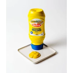 Aldurra Mustard Sauce 410g Canned Food Condiment for Sandwiches, Burgers, Hot Dogs, and Various Meals. Delicious Flavor Enhancer