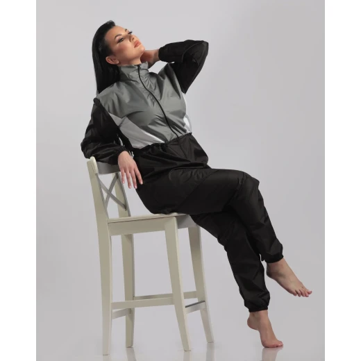 Oceanic Burkini Women's Swimsuit Black Modest Swimwear with Built In Hijab and Full Coverag Perfect for Modest Beach or Pool Wear - Burkini - Image 2