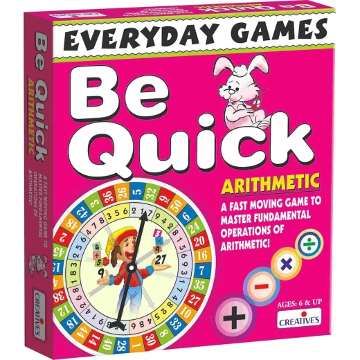 Creative's Be Quick – Environmental Arithmetic Game for Children Ages 6+ – A fun and educational math activity designed to practice arithmetic, enhance basic computational skills, develop problem-solving, and make learning mathematics engaging and interactive Creative's Be Quick – Environmental Arithmetic Game for Children Ages 6+ – A fun and educational math activity designed to practice arithmetic, enhance basic computational skills, develop problem-solving, and make learning mathematics engaging and interactive