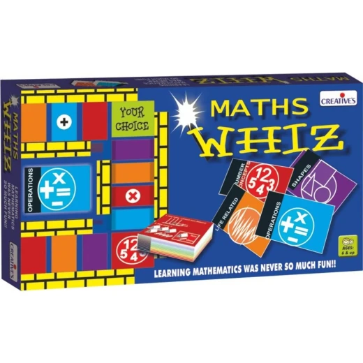 لعبة Creative's Maths Whiz التعليمية للأطفال (6 سنوات فما فوق) – نشاط تفاعلي ممتع لتعلم العمليات الحسابية والهندسة الأساسية، يساعد على تطوير التفكير المنطقي، مهارات حل المشكلات، وتعزيز التعلم المبكر للرياضيا لعبة Creative's Maths Whiz التعليمية للأطفال (6 سنوات فما فوق) – نشاط تفاعلي ممتع لتعلم العمليات الحسابية والهندسة الأساسية، يساعد على تطوير التفكير المنطقي، مهارات حل المشكلات، وتعزيز التعلم المبكر للرياضيا