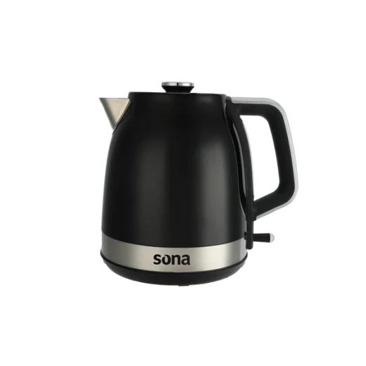 Sona Electric Kettle 1.7L Stainless Steel Black with LED Indicator, Rapid Boil Technology, Automatic Shutoff and Boil Dry Protection, Cordless Design for Easy Serving Sona Electric Kettle 1.7L Stainless Steel Black with LED Indicator, Rapid Boil Technology, Automatic Shutoff and Boil Dry Protection, Cordless Design for Easy Serving