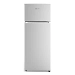 Skyworth 210 Liter Stainless Steel Refrigerator: Two Door, A++ Energy Efficiency, Frost Free Cooling System, Modern Design, Adjustable Shelves, Quiet Operation - Skyworth
