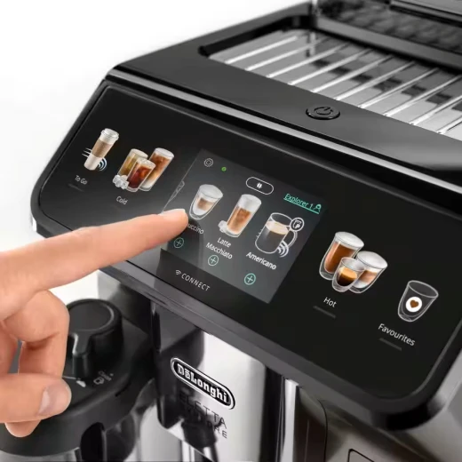 De'Longhi Eletta Explore Automatic Coffee Maker Titanium – Brew Over 50 Drinks Including Cold Brew and LatteCrema, Fully Automatic Coffee Machine with Advanced Grinding and Frothing Technology, Sleek Titanium Finish - De'Longhi - Image 4
