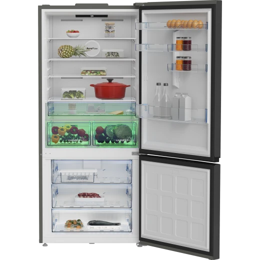 ثلاجة بيكو RCNE730E40SXBR بارتفاع 193 سم باللون الداكن إنوكس وتصنيف طاقة A+، سعة كبيرة مع تقنية تبريد متقدمة، استهلاك موفر للطاقة وتصميم عصري أنيق مناسب للاستخدام اليومي - بيكو - Image 10