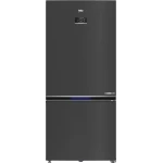 ثلاجة بيكو RCNE730E40SXBR بارتفاع 193 سم باللون الداكن إنوكس وتصنيف طاقة A+، سعة كبيرة مع تقنية تبريد متقدمة، استهلاك موفر للطاقة وتصميم عصري أنيق مناسب للاستخدام اليومي - بيكو