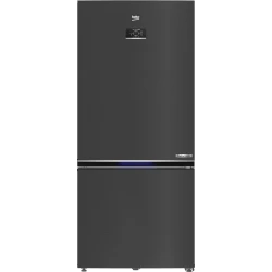 ثلاجة بيكو RCNE730E40SXBR بارتفاع 193 سم باللون الداكن إنوكس وتصنيف طاقة A+، سعة كبيرة مع تقنية تبريد متقدمة، استهلاك موفر للطاقة وتصميم عصري أنيق مناسب للاستخدام اليومي
