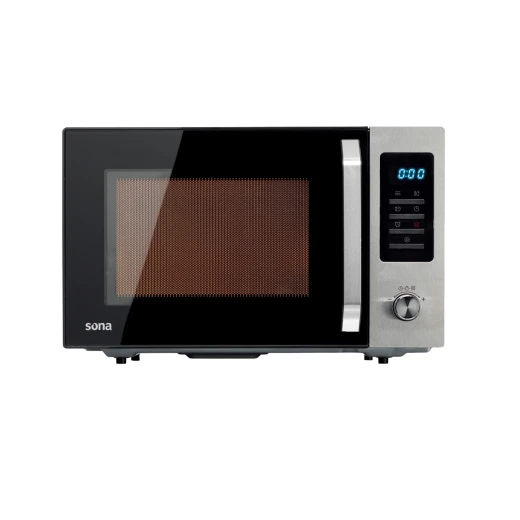 Sona Microwave 34L Silver 1000W, Model EM34LSSH – Large Capacity Microwave Oven with Powerful 1000W Performance, Multiple Cooking Functions, Energy Efficient Design, and Sleek Modern Silver Finish Sona Microwave 34L Silver 1000W, Model EM34LSSH – Large Capacity Microwave Oven with Powerful 1000W Performance, Multiple Cooking Functions, Energy Efficient Design, and Sleek Modern Silver Finish